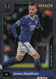 James Maddison Leicester City Topps Merlin Chrome UEFA Club Competitions 2021/22 #21