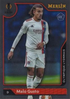 Malo Gusto Olympique Lyonnais Topps Merlin Chrome UEFA Club Competitions 2021/22 #27