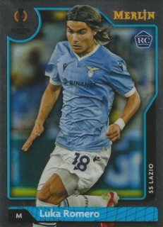 Luka Romero Lazio Roma Topps Merlin Chrome UEFA Club Competitions 2021/22 #32