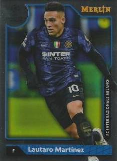 Lautaro Martinez Internazionale Milano Topps Merlin Chrome UEFA Club Competitions 2021/22 #34