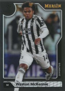 Weston McKennie Juventus FC Topps Merlin Chrome UEFA Club Competitions 2021/22 #44