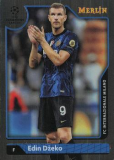 Edin Dzeko Internazionale Milano Topps Merlin Chrome UEFA Club Competitions 2021/22 #46