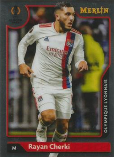 Rayan Cherki Olympique Lyonnais Topps Merlin Chrome UEFA Club Competitions 2021/22 #59