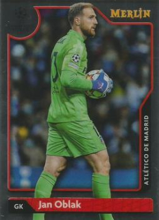 Jan Oblak Atletico Madrid Topps Merlin Chrome UEFA Club Competitions 2021/22 #60