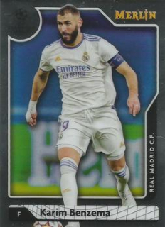 Karim Benzema Real Madrid Topps Merlin Chrome UEFA Club Competitions 2021/22 #68