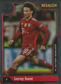 Leroy Sane Bayern Munchen Topps Merlin Chrome UEFA Club Competitions 2021/22 #69