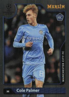 Cole Palmer Manchester City Topps Merlin Chrome UEFA Club Competitions 2021/22 #76