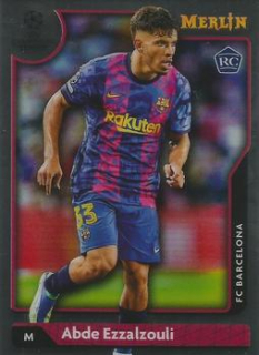 Abde Ezzalzouli FC Barcelona Topps Merlin Chrome UEFA Club Competitions 2021/22 #78