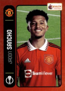 Jadon Sancho Manchester United Topps Merlin Heritage 98 UEFA Club Competitions 2022/23 #81