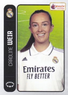 Caroline Weir Real Madrid Topps Merlin Heritage 98 UEFA Club Competitions 2022/23 #102