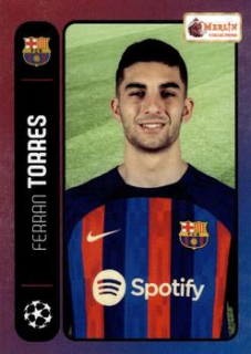 Ferran Torres FC Barcelona Topps Merlin Heritage 98 UEFA Club Competitions 2022/23 #113