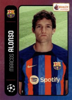 Marcos Alonso FC Barcelona Topps Merlin Heritage 98 UEFA Club Competitions 2022/23 #114