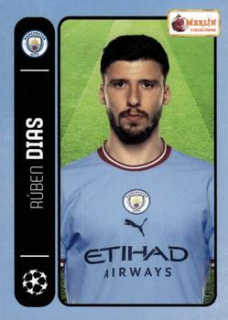 Ruben Dias Manchester City Topps Merlin Heritage 98 UEFA Club Competitions 2022/23 #131