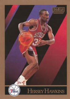 Hersey Hawkins Philadelphia 76ers 1990/91 SkyBox NBA #216