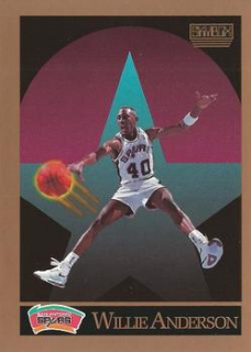 Willie Anderson San Antonio Spurs 1990/91 SkyBox NBA #252