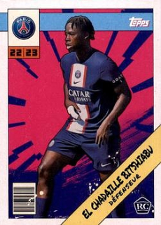 El Chadaille Bitshiabu Paris Saint-Germain Topps Paris Saint-Germain Fan Set 2022/23 Heroes #PAH-1