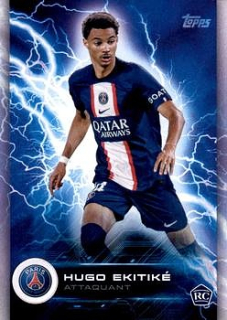 Hugo Ekitike Paris Saint-Germain Topps Paris Saint-Germain Fan Set 2022/23 Super Electric #PAS-2