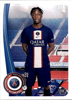 El Chadaille Bitshiabu Paris Saint-Germain Topps Paris Saint-Germain Fan Set 2022/23 #PA-7