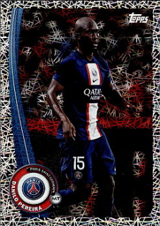 Danilo Pereira Paris Saint-Germain Topps Paris Saint-Germain Fan Set 2022/23 Electro Parallel #PA-12e