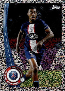 Presnel Kimpembe Paris Saint-Germain Topps Paris Saint-Germain Fan Set 2022/23 Electro Parallel #PA-13e