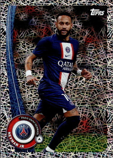 Neymar Jr Paris Saint-Germain Topps Paris Saint-Germain Fan Set 2022/23 Electro Parallel #PA-18e