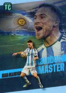 Alexis Mac Allister Argentina Panini Top Class 2023 Rainbow Master #200