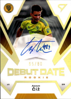 Adam Ciz Zlin SportZoo FORTUNA:LIGA 2023/24 2. serie Debut Date Rookie Auto /80 #DRS-AC