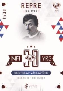 Rostislav Vaclavicek Reprezentace NFI Unique Medal Series 2024 LC NFI 30 Years Bronze /30 #VAR