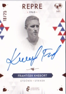 Frantisek Knebort Reprezentace NFI Unique Medal Series 2024 LC Authentic Signatures Bronze /25 #ASKNF