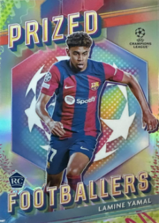 Lamine Yamal RC FC Barcelona Topps Finest UEFA Club Competitions 2023/24 Prized Footballers #PF-8