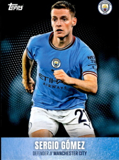 Sergio Gomez Manchester City Topps Manchester City Team Set 2022/23 