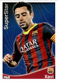 Xavi Hernandez FC Barcelona Mundicromo Las Fichas Quiz de La Liga 2014/15 Superstar #49