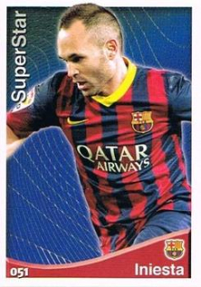 Iniesta FC Barcelona Mundicromo Las Fichas Quiz de La Liga 2014/15 Superstar #51