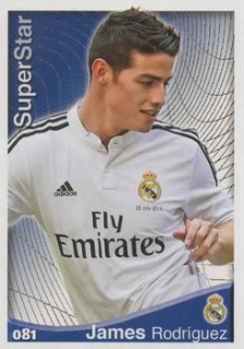 James Rodriguez Real Madrid Mundicromo Las Fichas Quiz de La Liga 2014/15 Superstar #81