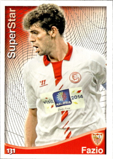 Fazio Sevilla FC Mundicromo Las Fichas Quiz de La Liga 2014/15 Superstar #131a