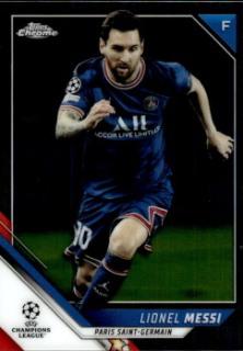 Lionel Messi Paris Saint-Germain Topps UEFA Champions League Chrome 2021/22 #100