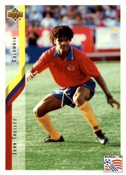 John Trellez Colombia Upper Deck World Cup 1994 Eng/Ger #44